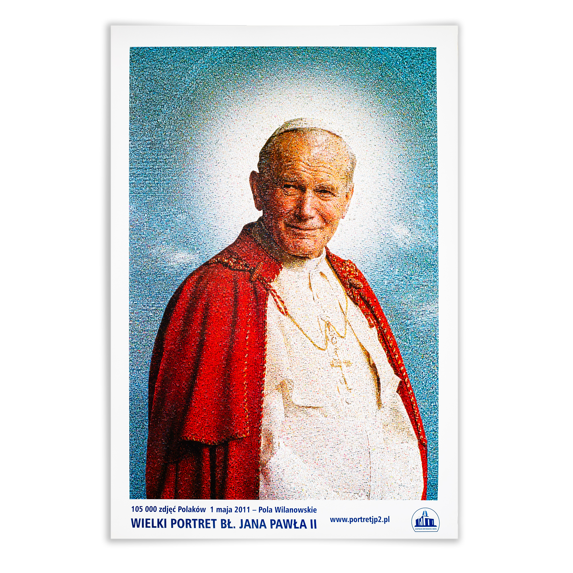 Jan Paweł II portret ze zdjęć Polaków (plakat A2)