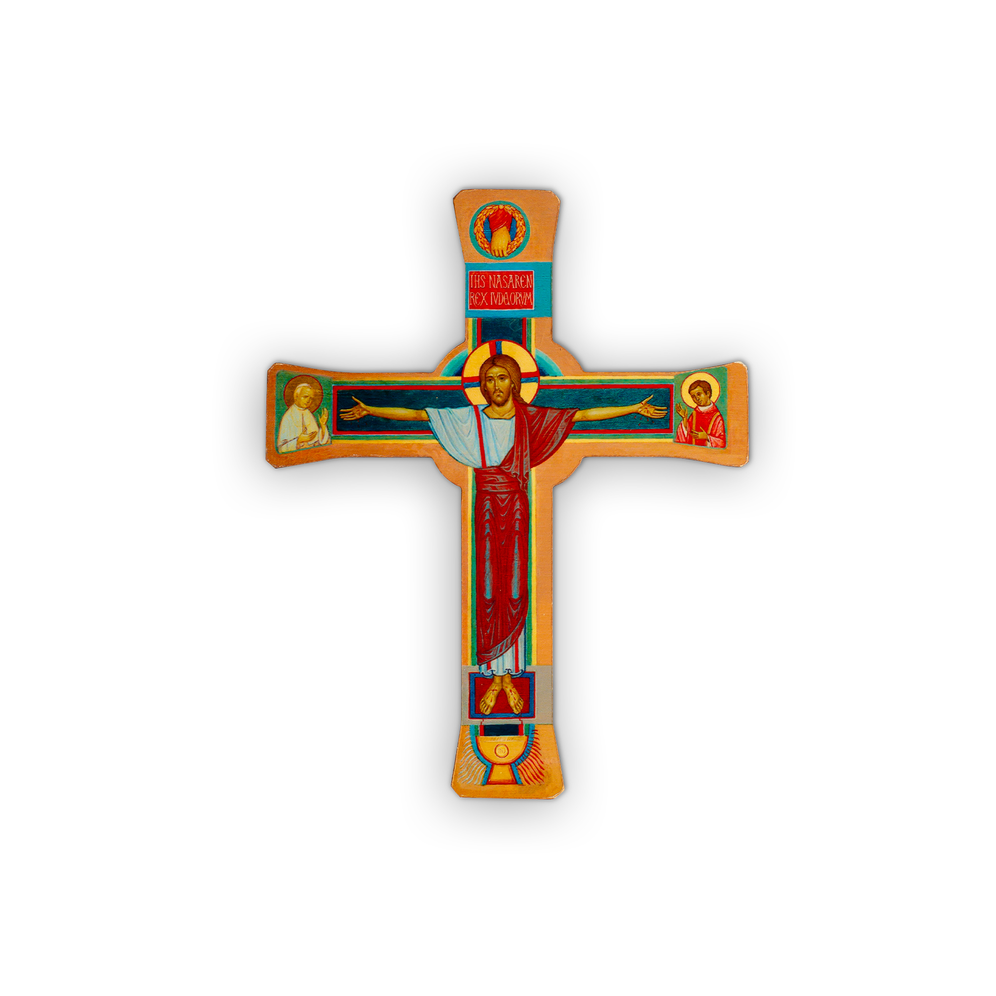 Magnes drewniany Krzyż Paschalny Chwalebny