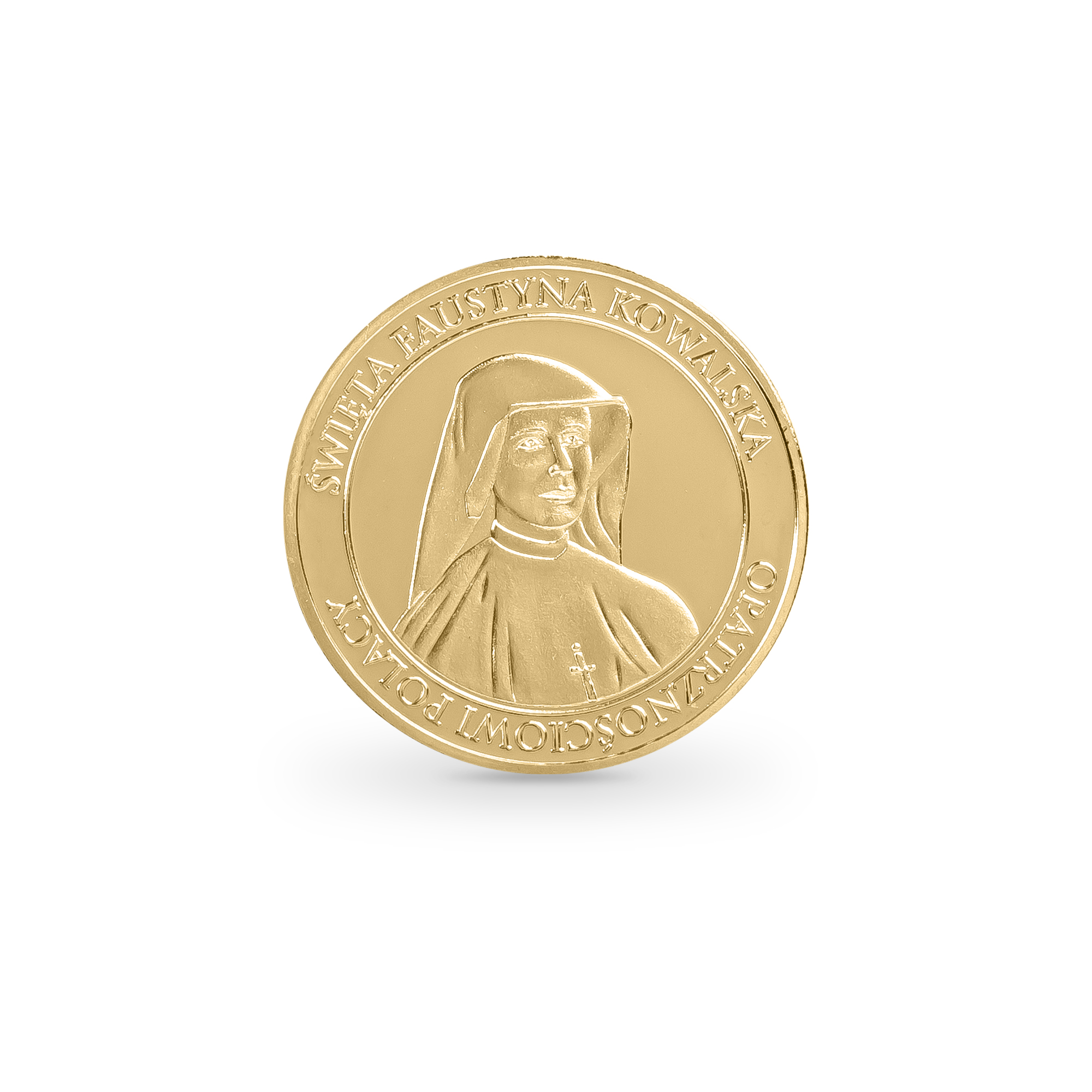 Medal złoty z wizerunkiem św. Faustyny Kowalskiej  (w okładce) - obrazek 2