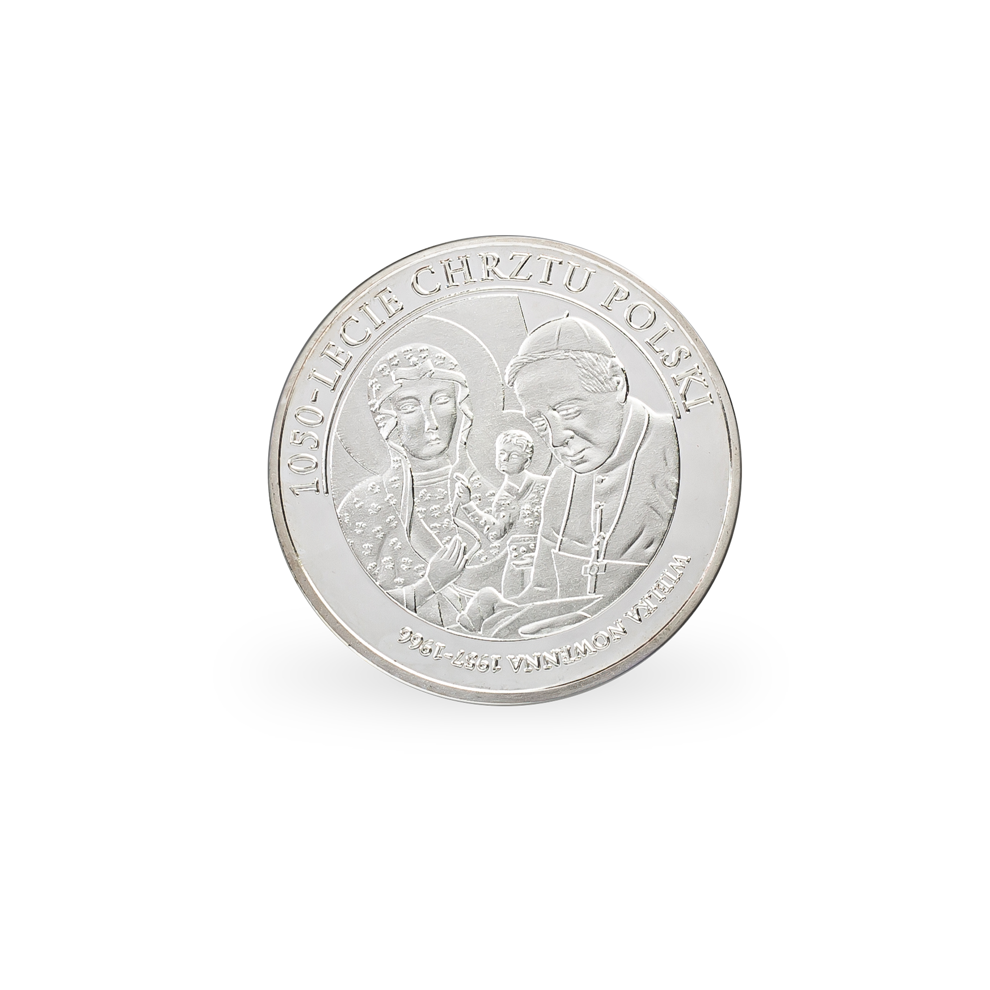 Srebrny medal 1050-lecie Chrztu Polski - obrazek 2