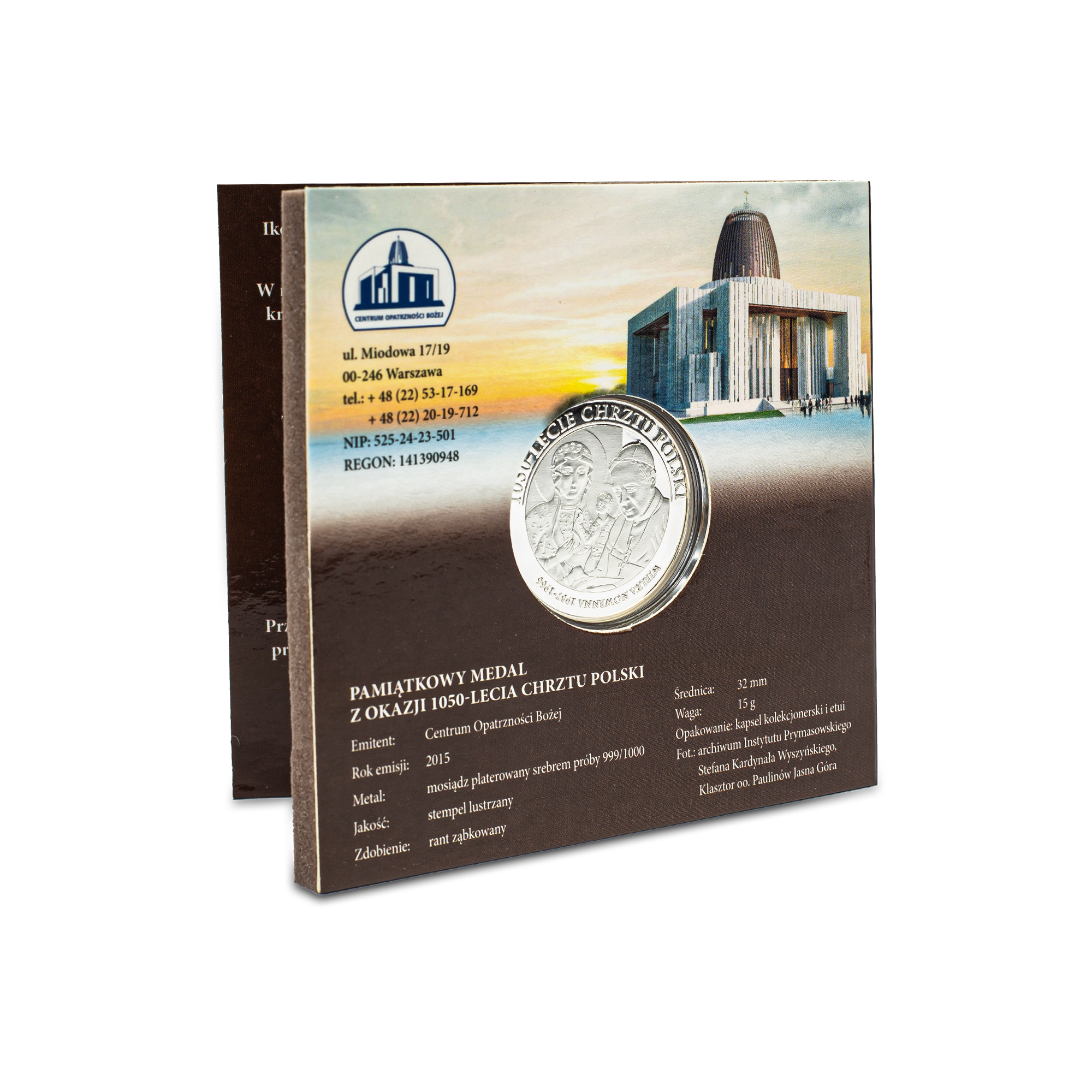 Srebrny medal 1050-lecie Chrztu Polski - obrazek 5