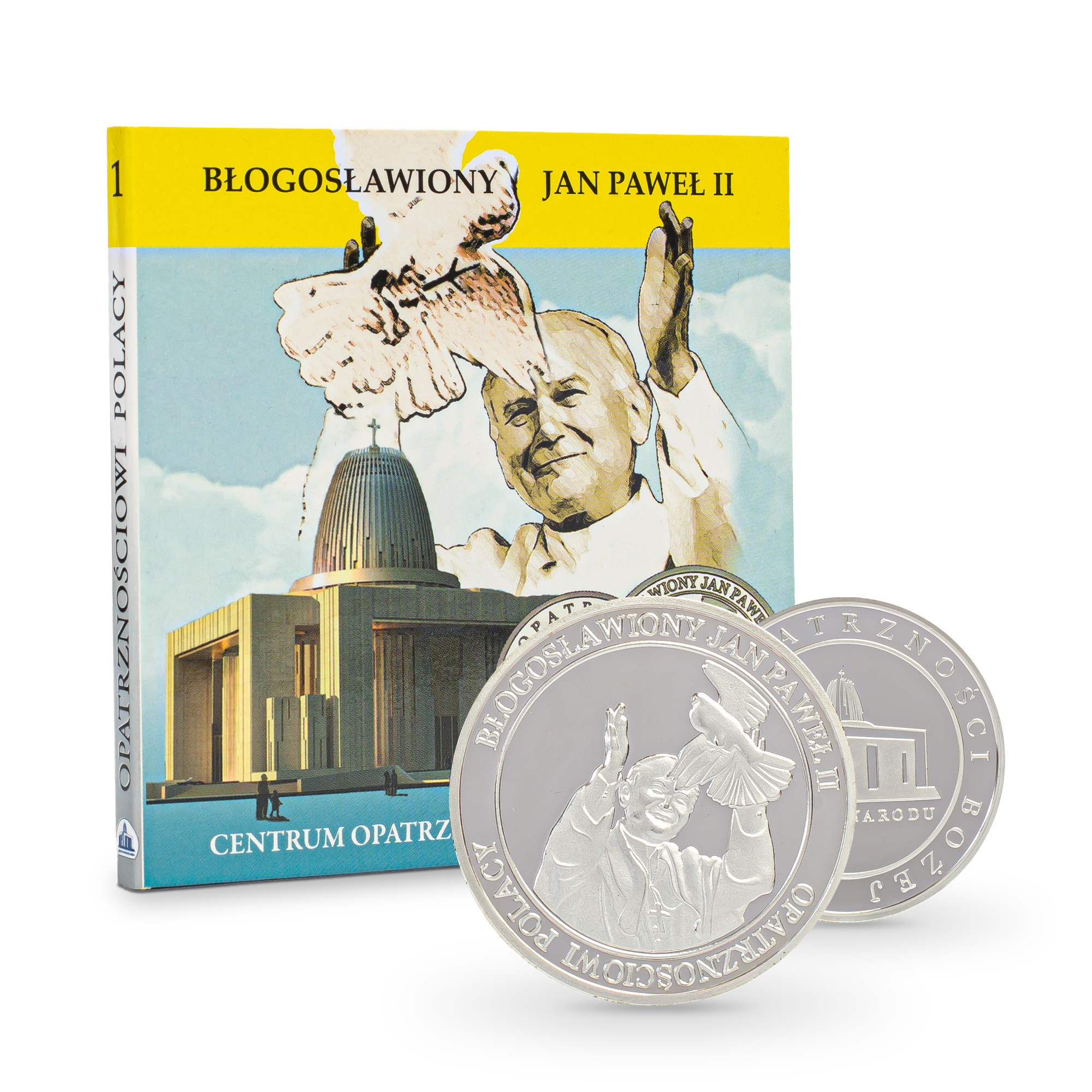 Srebrny medal - bł. Jan Paweł II (w okładce)