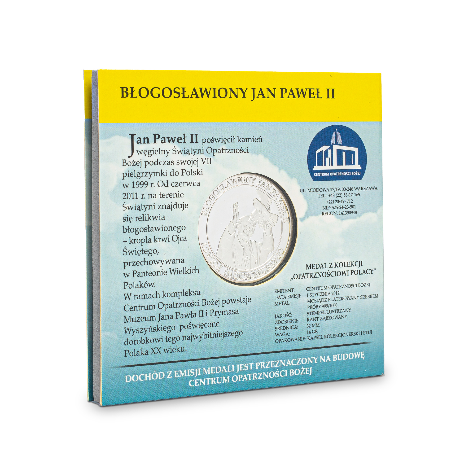 Srebrny medal - bł. Jan Paweł II (w okładce) - obrazek 5