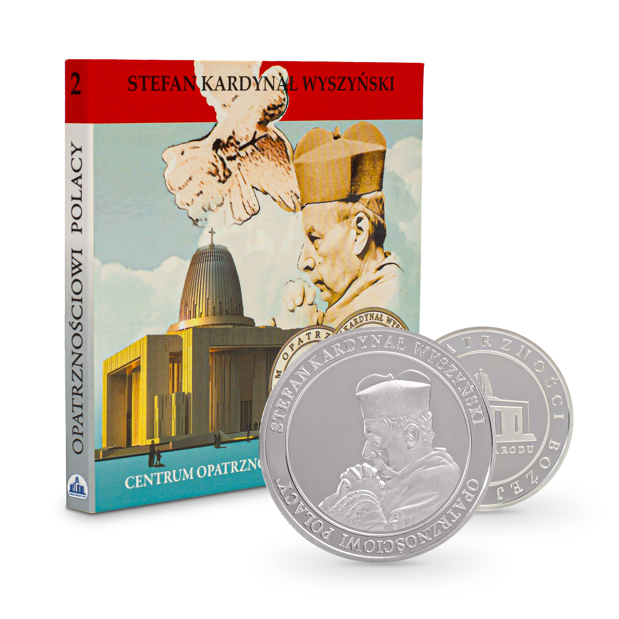 Srebrny medal - bł. Kardynał Wyszyński (w okładce)