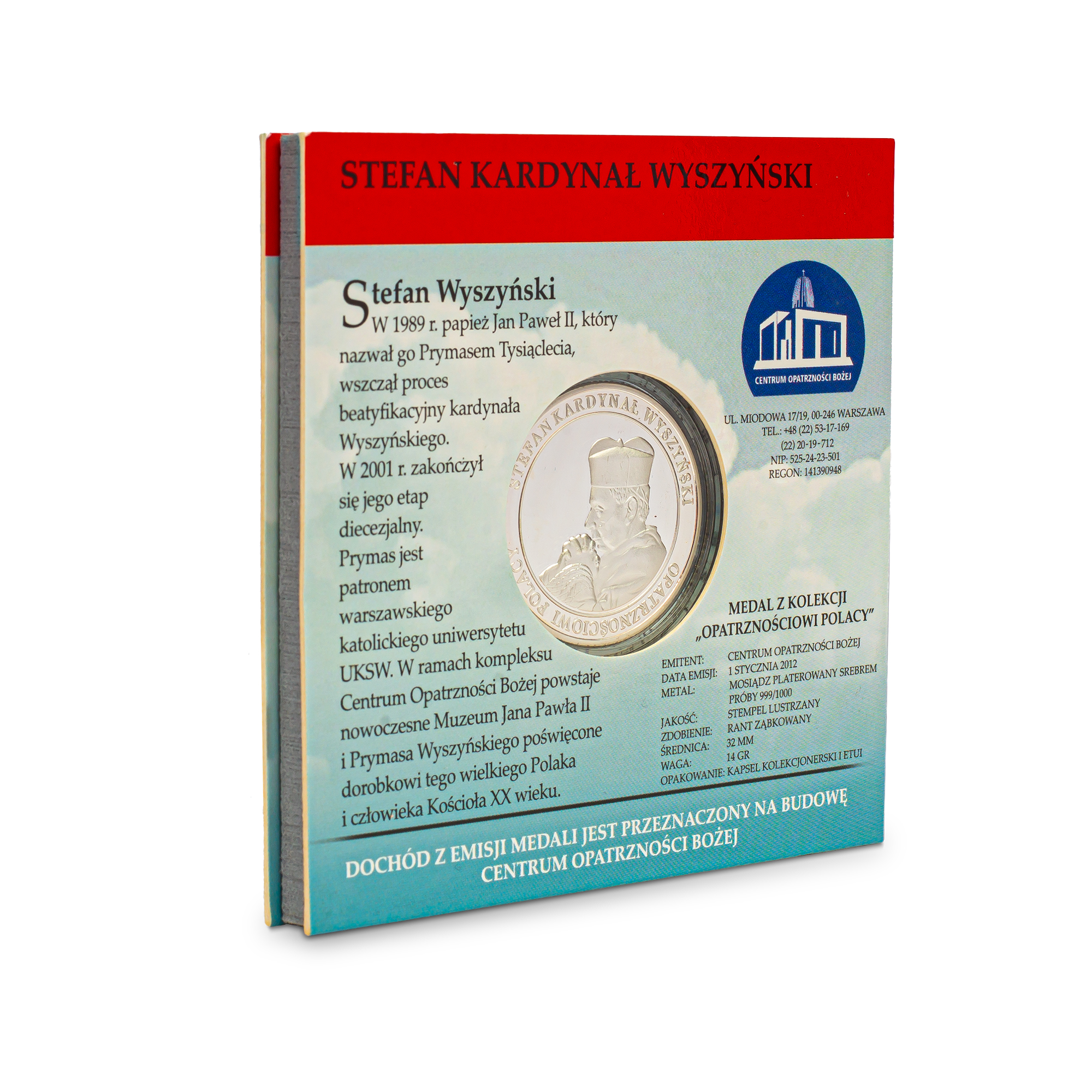 Srebrny medal - bł. Kardynał Wyszyński (w okładce) - obrazek 5