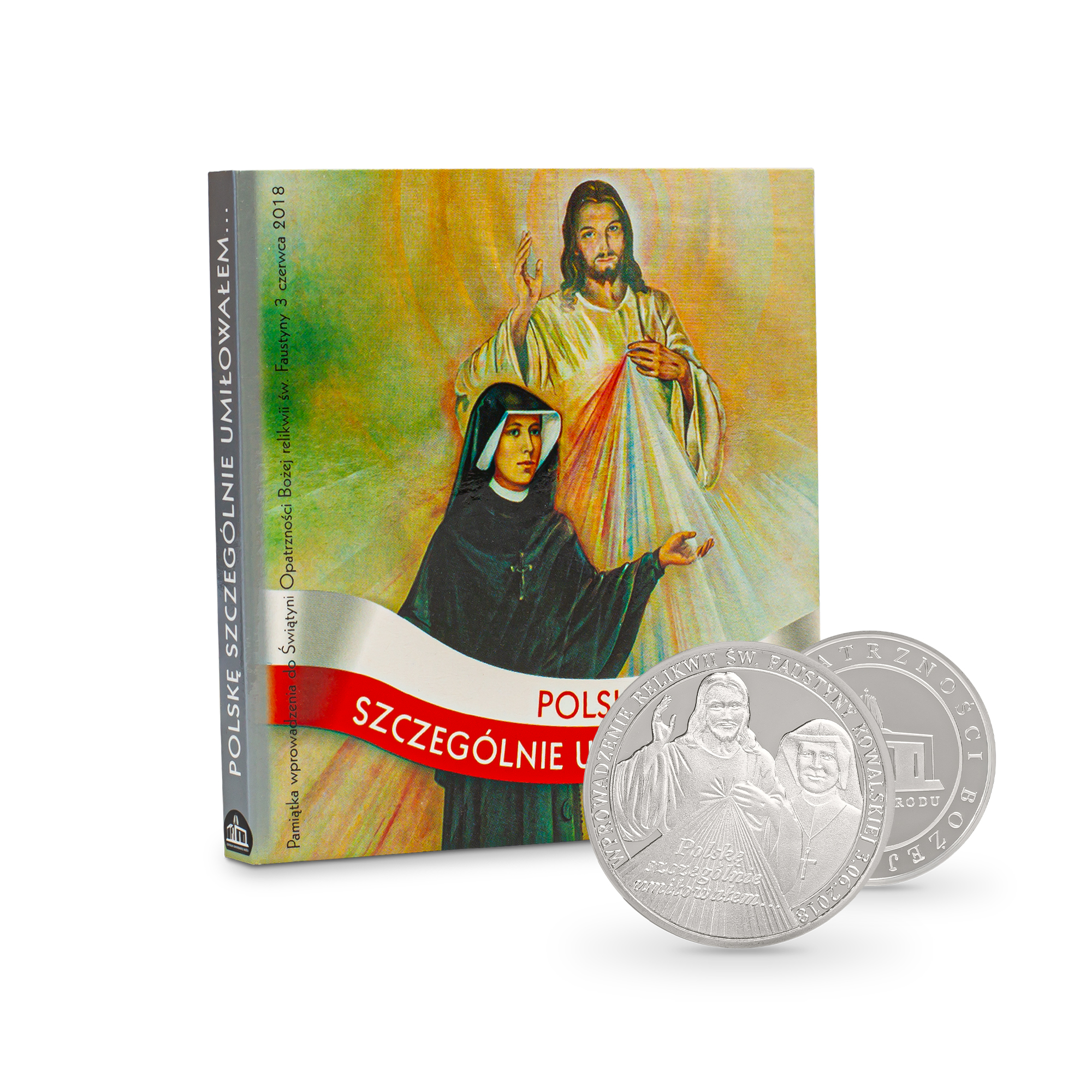 Srebrny medal - Jezus Miłosierny i święta Faustyna