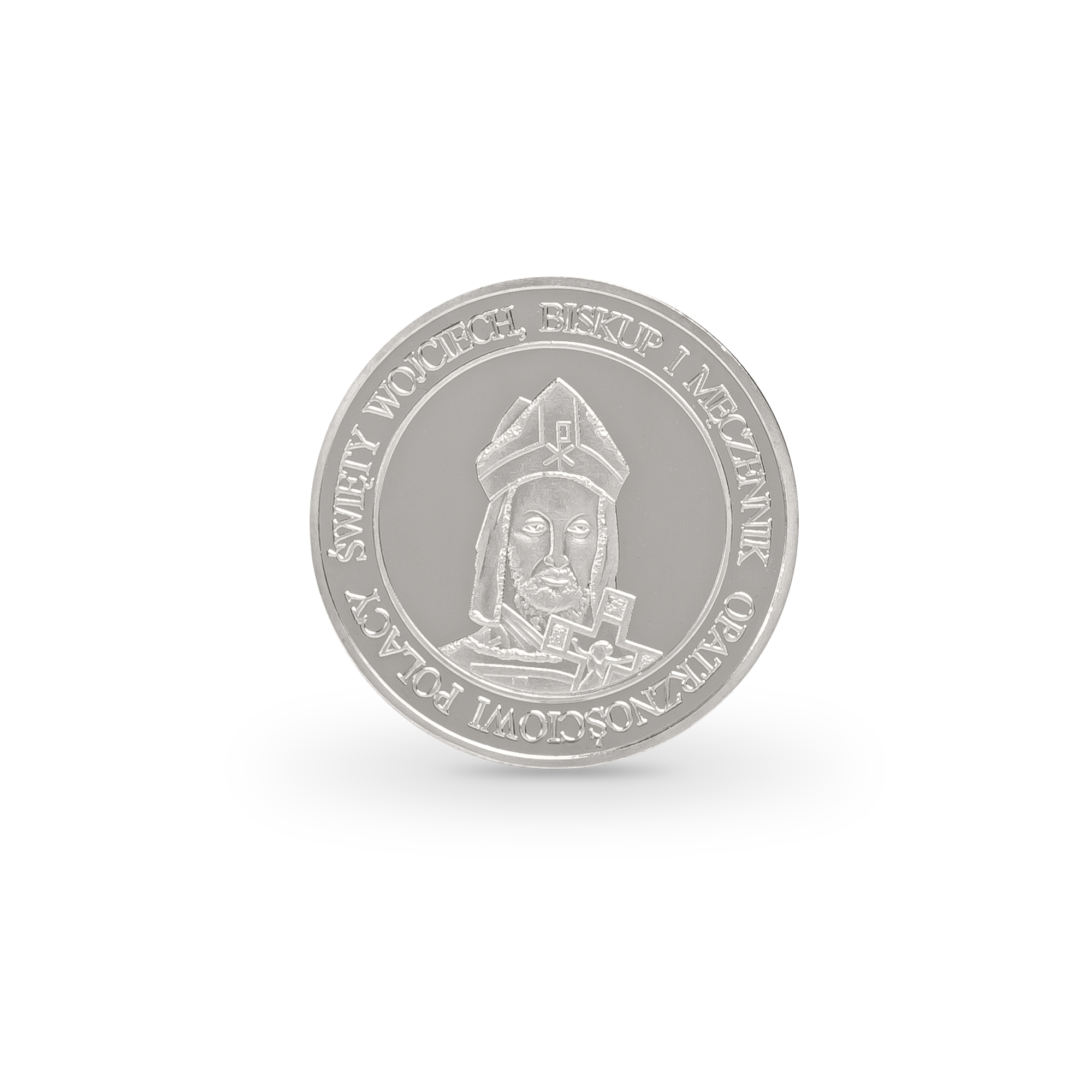 Srebrny medal w okładce - św. Wojciech biskup męczennik - obrazek 2