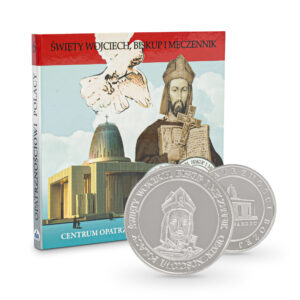 Srebrny medal w okładce - św. Wojciech biskup męczennik