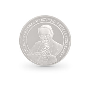 Srebrny medal z wizerunkiem Kardynała Stefana Wyszyńskiego
