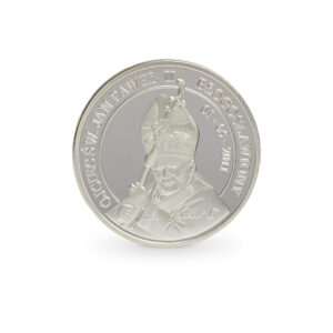Srebrny medal z wizerunkiem Ojca Świętego błogosławionego Jana Pawła II