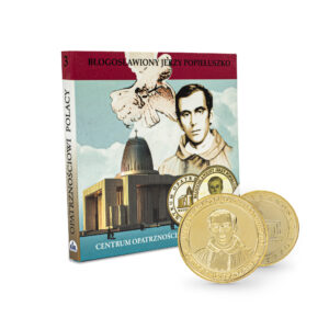 Złoty medal - bł. Jerzy Popiełuszko (w okładce)