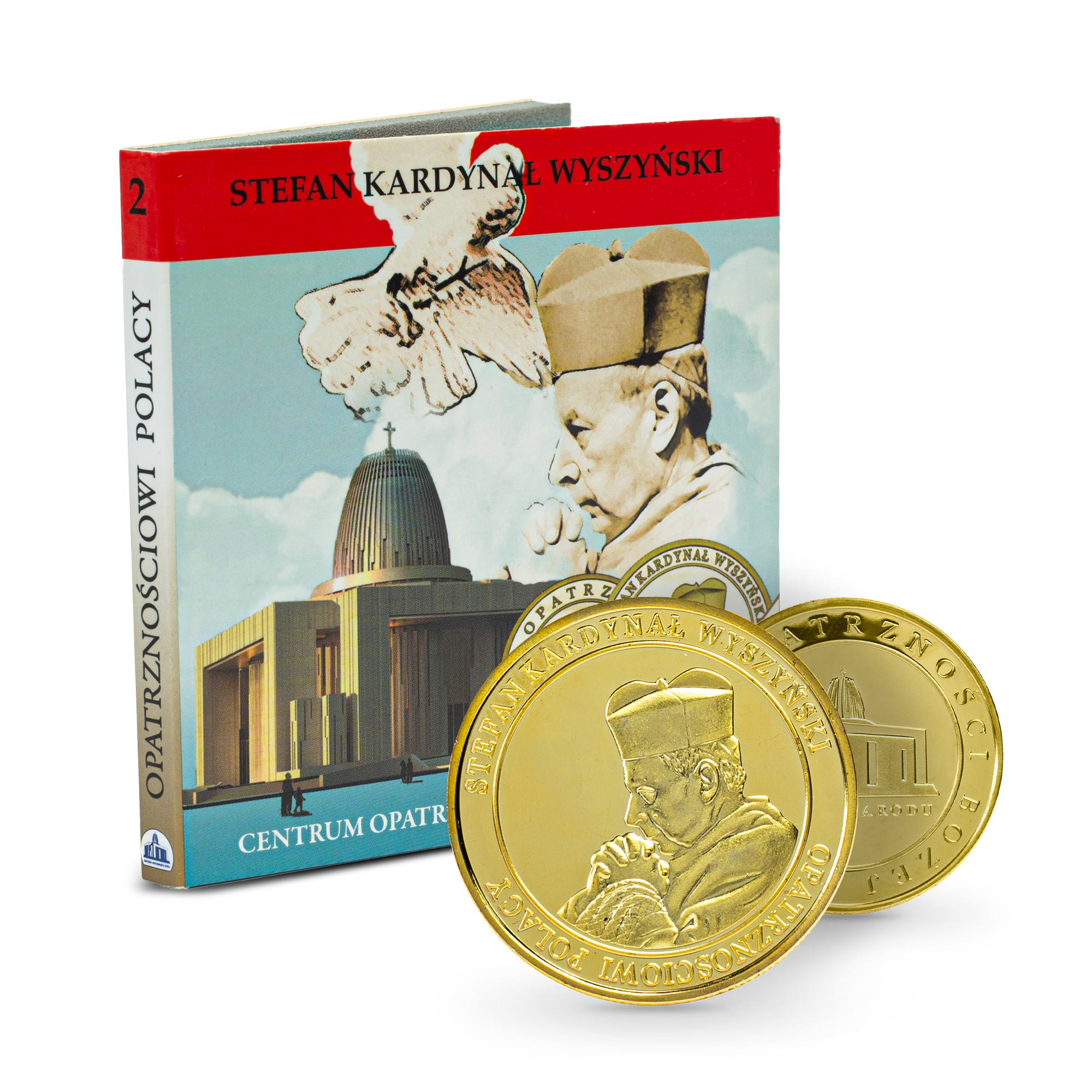 Złoty medal - bł. Kardynał Wyszyński (w okładce)