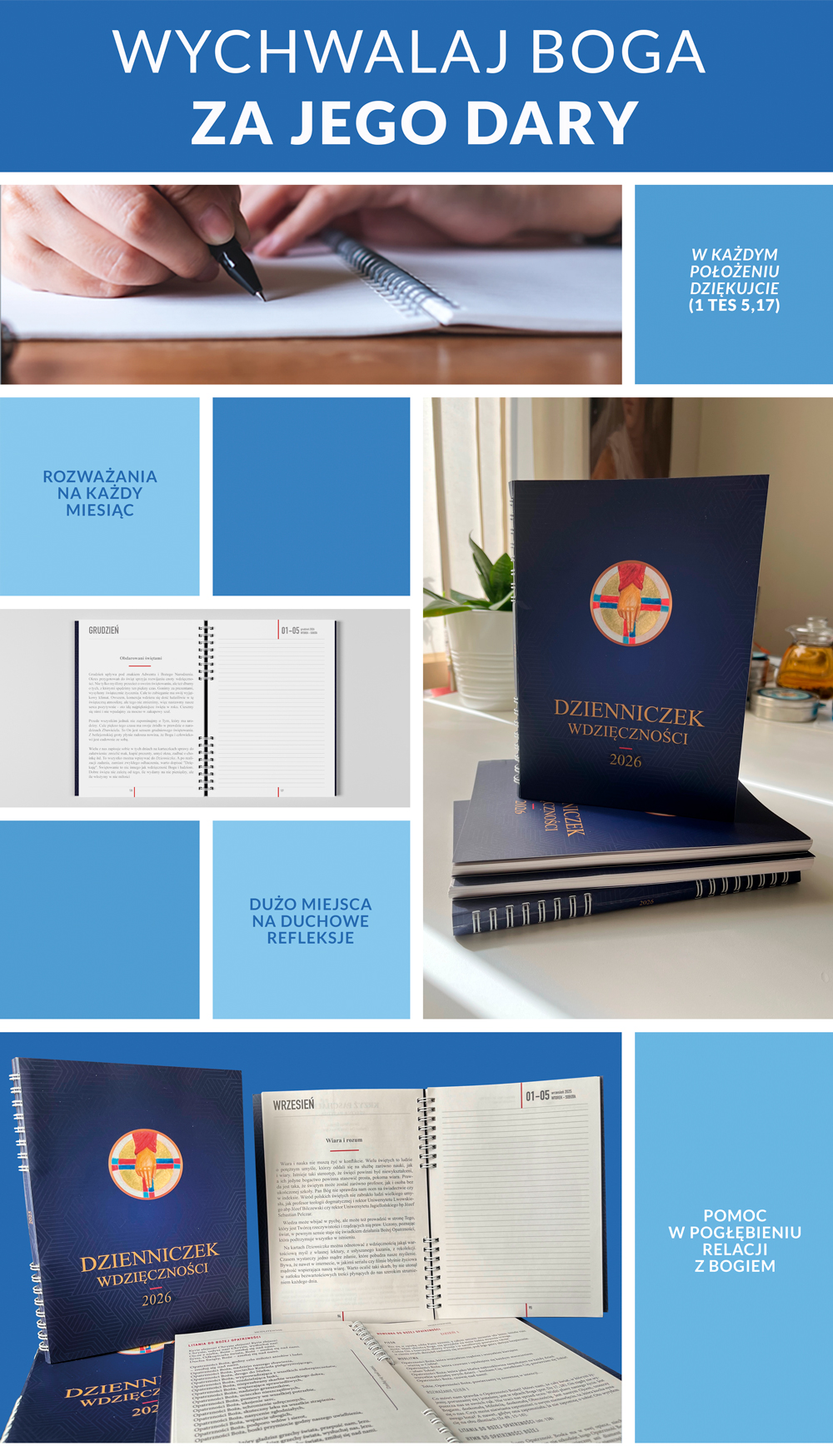 grafika zachęcająca do nabycia Dzienniczka Wdzięczności na 2026 rok