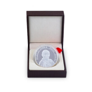 Srebrny medal - św. Jan Paweł II (w pudełku)