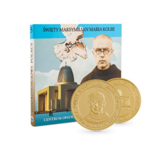 Złoty medal - św. Maksymilian Maria Kolbe (w okładce)