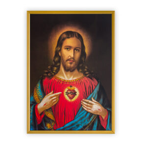 Obraz Najświętszego Serca Pana Jezusa w ramce